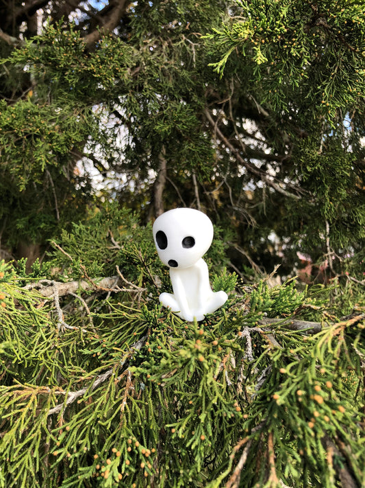Sitting Forest Spirit - We Rattle! - Kodama -  Each one has a unique sound- 3 Inches Tall