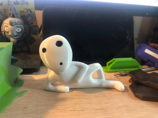 NEW Laying Down Forest Spirit - We Rattle! - Kodama - 3D printed