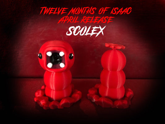 12 Months of Isaac - April Release - Scolex -The Binding of Isaac